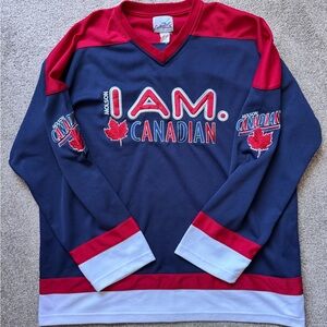 VTG Molson Canadian Hockey Jersey Size XL I Am Canadian